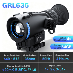 กล้องถ่ายภาพความร้อนแบบตาเดียว GRL325 GRL335 GRL635 ความละเอียด 384x288 640x512 12um 55Hz หน่วยความจำ 64GB อุปกรณ์สังเกตการณ์กลางแจ้งระยะไกล - Product Image 3