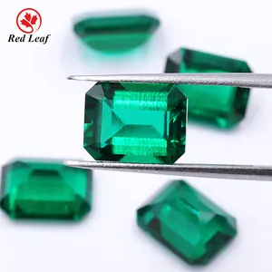 Redleaf-il laboratorio ha creato le pietre preziose smeraldo, gemma sciolta, colombiano sintetico idrotermale, smeraldo coltivato in laboratorio