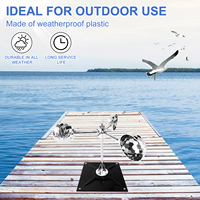 Système solaire professionnel 360 °   Répulsif à oiseaux rotatif avec plusieurs sons, protection contre les oiseaux, anti-pigeons, effaroucheur d'oiseaux
