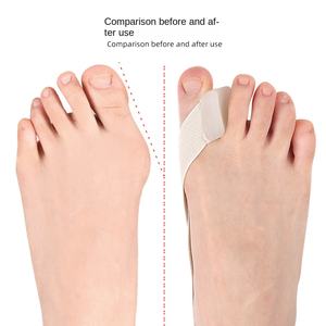 Chaussure respirante <span class=keywords><strong>pour</strong></span> orthèse de pouce <span class=keywords><strong>Valgus</strong></span> unisexe de jour et de nuit <span class=keywords><strong>pour</strong></span> gros os de pied séparateur d'orteils en tissu de ceinture de tension - Product Image 5