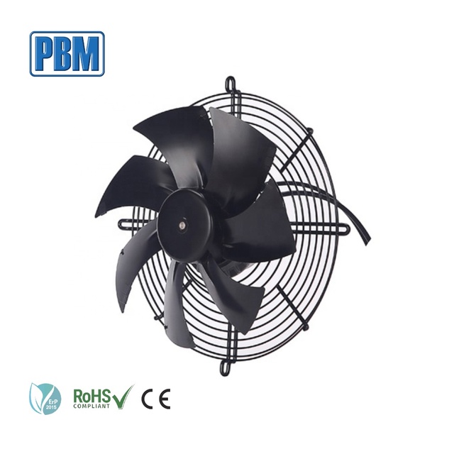 PBM OEM China Greentech Axial Flow Fan 300x141mm 230V EC Brushless Motor Cast Iron Blades Low Noise Direct Current for Farm