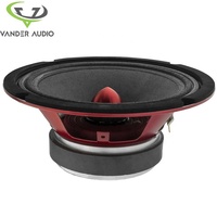 Altavoz Woofer Profesional de Rango Medio de 800W y 8 Pulgadas para Audio de Coche - Bala de Aluminio Roja