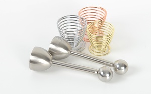 Extracteur de séparateur de coquille d'ouvreur de coupeur d'<span class=keywords><strong>oeuf</strong></span> d'acier inoxydable portatif pour les oeufs durs et mous - Product Image 6