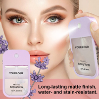 Spray Fixateur de Maquillage en Gros Format Voyage Format Carte Vegan Minéral Translucide Brume Visage pour Femme Fournisseur