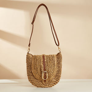 Sac de plage d'été pour femmes, sac à main <span class=keywords><strong>en</strong></span> crochet à la main, bandoulière longue, vente <span class=keywords><strong>en</strong></span> gros d'usine, sac messager pour femmes - Product Image 2