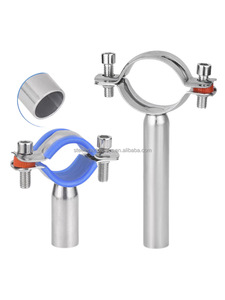 SS304ยึดท่อสแตนเลสยึดท่อคงที่ด้วยยางสีฟ้า - Product Image 5