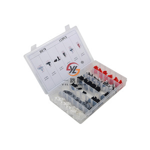 HE78 Juego de 123 clips de plástico de nailon para BMW MINI Cooper, kit de reparación de sujetadores para automóviles - Product Image 1
