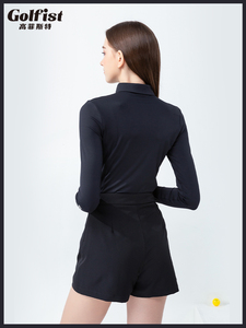 Automne et hiver femmes Slim chaud Stretch maille polo à manches longues vêtements de <span class=keywords><strong>golf</strong></span> - Product Image 4