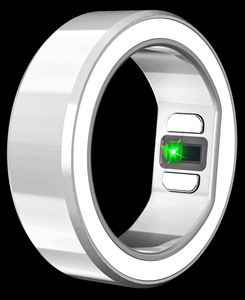 CITICITY Stainless Steel <b>Smart</b> Health Ring Fitness Tracker Pedometer Body Temperature Display Remote <b>Camera</b> Control Wearable - Product Image 2