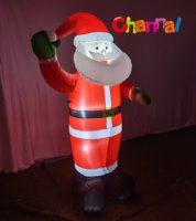Décoration de Noël gonflable personnalisable du Père Noël, décoration de patio de jardin extérieur éclairée par LED en différentes tailles