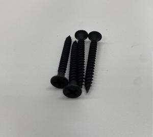 Vis à cloisons sèches M4.2 x 38 mm à tête trompette, phosphate noire, pour montants en bois, acier C1022, Homn Reen - Product Image 6