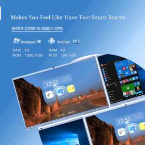 Téléviseur Intelligent 4K Ultra HD 55-75 Pouces avec Rétroéclairage LED, Écran Tactile <span class=keywords><strong>Samsung</strong></span>, <span class=keywords><strong>Tableau</strong></span> Blanc <span class=keywords><strong>Interactif</strong></span> 65/75 Pouces - Product Image 5