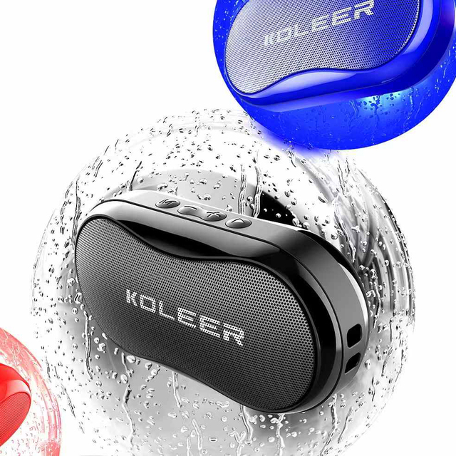 KOLEER S29 Deep Bass MINI Wireless Portable Blue-tooth Speaker FM Radio Stereo Bass Loud Sound Speaker Travel Home Leisure