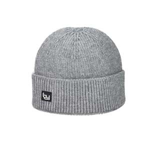 Bonnet pour femme Byblos, gris, tricot côtelé, chaleur hivernale - Product Image 1