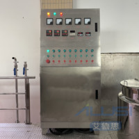 Machine à émulsifier sous vide 500L avec moteur AC en acier inoxydable SUS304, homogénéisateur-mélangeur de type fixe à chauffage électrique pour cosmétiques et aliments