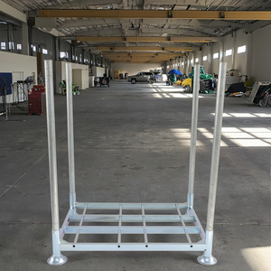 Porte-palette en acier galvanisé zingué empilable le plus vendu <span class=keywords><strong>Cage</strong></span> de stockage d'entrepôt pliable de qualité supérieure pour le fret postal - Product Image 1