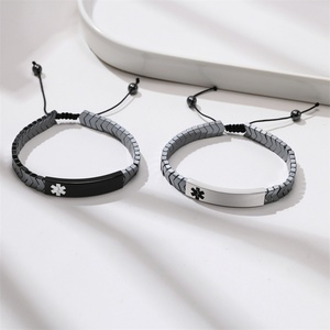 Hot Selling Custom Popular Enrgaved Stainless Steel Bracelet Jewelry - Product Image 2