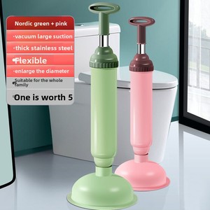 Desatascador de inodoro con ventosa de ABS para el hogar, para desagües y eliminación de obstrucciones - Product Image 1