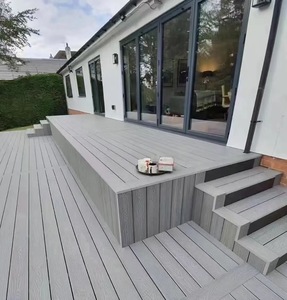 Top vente WPC planche de terrasse pas cher <span class=keywords><strong>prix</strong></span> <span class=keywords><strong>Ipe</strong></span> bois plastique solive composite terrasse 18mm d'épaisseur étanche Surface lisse grain de bois - Product Image 4