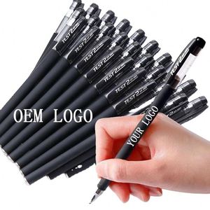 Stylo Gel à Bille Personnalisé Cj661 en Carbone Givré 0,5 mm pour Entreprise, Bureau, Étudiant et Examen - Product Image 1