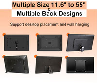 Soporte de pared inteligente nfc 4g, reproductor de publicidad para android, pantalla de menú, señalización digital industrial, tableta poe, 15,6/18,5/21,5/24 pulgadas