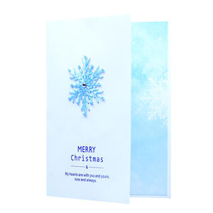 <span class=keywords><strong>Tarjetas</strong></span> de felicitación creativas bordadas a mano, precio barato, tarjeta de papel de Navidad pequeña ahuecada, tarjeta de Navidad y sobre a granel - Product Image 3