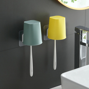 Drill-Free <b>Wall</b> <b>Mounted</b> Removable BPA Free Modern Multifunctional Plastic Elephant <b>Toothbrush</b> <b>Holder</b> Multi-Use for Bathroom - Product Image 2