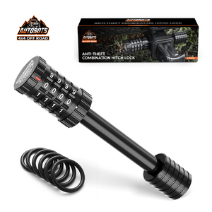 Perno di Bloccaggio in Acciaio Nero da 5/8'' con Combinazione Antifurto per Rimorchi, Camion, Auto, Barche - Compatibile con Ricevitore Gancio Traino da 2'' - Product Image 1