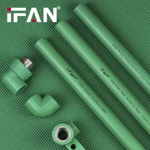 IFAN Factory Green Plumbing Materials 20-110mm Female&Male PPR Pipes Fittings Water Pipe Fittings