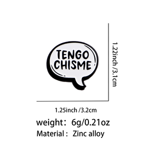 I HAVE <span class=keywords><strong>GOSSIP</strong></span> Spilla in smalto divertente, distintivo da bavero per zaino, accessori per abbigliamento, gioielli di moda, regali per amici - Product Image 2