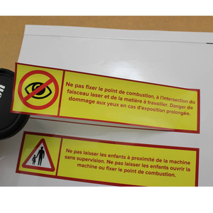 Étiquettes en vinyle transparentes autocollantes résistantes à la chaleur, adhésif acrylique, simple face, pour marquage d'équipements industriels - Product Image 3