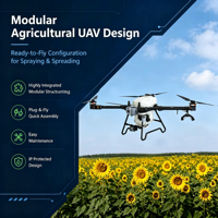 Drone agricole à faible MOQ, facile à utiliser, pour la pulvérisation agricole, prêt à être expédié pour les petites exploitations.