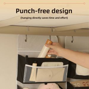 Multi Layer Fabric Minimalist Modern Three-dimensional Hanging Storage <b>Box</b> for Doors, <b>Wardrobe</b>, Underwear Bookshelf, Dormitory - Product Image 3