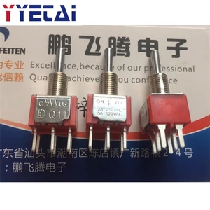 1 Stück Taiwan Q11 Knopf 6-poliger 3-Gang-Kippschalter <span class=keywords><strong>2A250V</strong></span> 1MD3T1B1M2QNS - Product Image 1