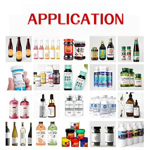 Tự động hai mặt phía trước trở lại dính Nhãn dán nhãn Applicator cho chai lon ống cho lá gỗ carton PLC bơm - Product Image 4