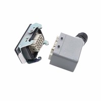 Connecteur Électrique Robuste 500V 16A à 16/18 Broches, Insert Étanche pour Modèle d'Alimentation