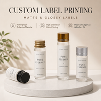 Flacons en verre tubulaire ambré transparent de 5 à 30 ml, 22 mm, avec bouchons à vis, pour échantillons d'huiles essentielles, de parfums et de cosmétiques