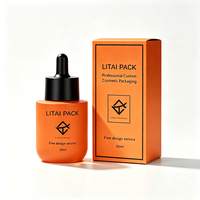 Nouvel ensemble de flacons pulvérisateurs ronds à épaules plates pour soins de la peau, ensemble d'emballages de crème corporelle orange mat, flacons et pots cosmétiques en verre