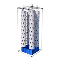 Tour rotative X44 avec cadre Type de suspension colonne verticale hydroponique aéroponique fraise fruits tour de jardin tour de plantation
