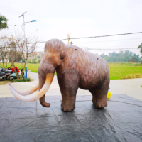 Éléphant gonflable géant, éléphant de dessin animé gonflable géant pour la publicité, décoration de rue
