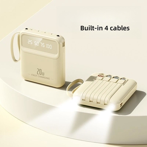 <strong>Portable</strong> <strong>Mini</strong> Small 10000mah Keychain Power Bank with Built-in Cables - Product Image 6