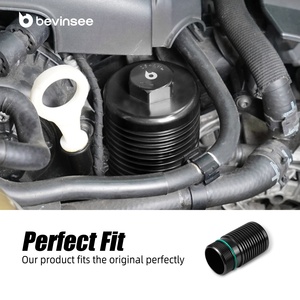 BEVINSEE pour <span class=keywords><strong>Audi</strong></span> A3 S3 Q2 <span class=keywords><strong>TT</strong></span> Gen 3/4 Moteurs Boîtier de filtre à huile en aluminium pour VW Golf MK7 MK6 MK8 2015-2020 - Product Image 6