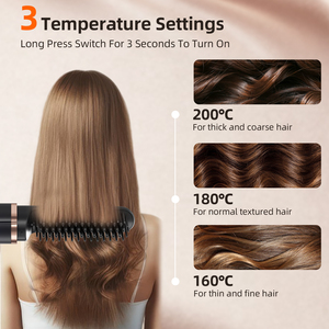 2-in-1 Cordless <strong>Mini</strong> Beard Flat Iron High Capacity 5000mAh LED Display <strong>Hair</strong> <strong>Straightener</strong> Comb for Beard <strong>Hair</strong> <strong>Straightener</strong> - Product Image 5