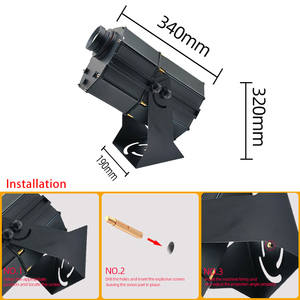 <span class=keywords><strong>Projecteur</strong></span> de signalisation <span class=keywords><strong>LED</strong></span> extérieur 300W IP67 en aluminium avec grille, pour panneau publicitaire mural - Product Image 4