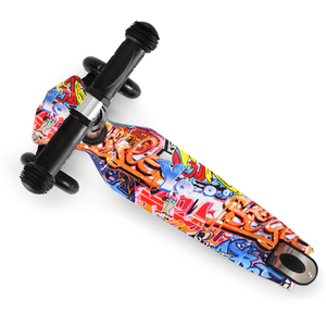 Trottinette pliable à trois roues en acier pour enfants avec certification CE, hauteur réglable pour les enfants de 3 à 6 ans - Product Image 3