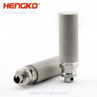 Filtre en métal fritté HENGKO 316L, diffuseur de gaz à bulles fines en acier inoxydable de 0,5 à 2 microns avec filetage M14