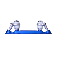 Cadre de patins à roulettes quad en aluminium, axe à clip, plaque de 7 mm