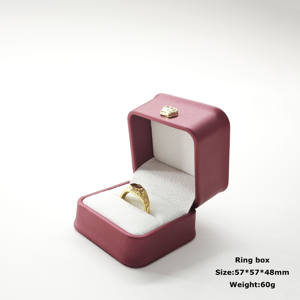 קופסת תכשיטים יוקרתית, עבודת יד, מעור, קופסת תכשיטים לנסיעות, קופסת תכשיטים עם לוגו בהתאמה אישית, סט קופסאות תכשיטים לטבעות - Product Image 2