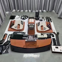 Ensemble de modification intérieure de voiture d'affaires Vito W447 Mise à niveau de la console centrale en cuir Huangting No.1 avec style de design floral