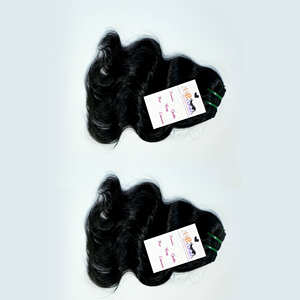 Extension de cheveux brésiliens naturels à double drawn 10a, postiche de cheveux humains vierges, racines et cuticules, tissage en lot, vente en gros - Product Image 1